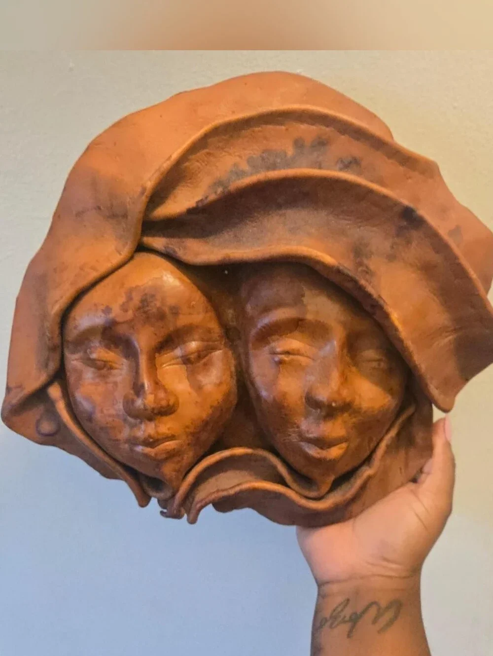 Beautiful handcrafted leather wall art
